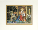 Overstock 5x7 Annunciation of St. Gabriel with 8x10 matte