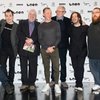 Jim Broadbent, Bill Bailey, Kevin Eldon, Nick Frost, Simon Pegg, Peter Wight, and Edgar Wright at an event for Hot Fuzz (2007)