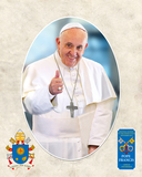 Pope Francis Thumbs Up Commemorative Sleeved Print