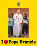 I Love Pope Francis 7x5 Vertical Photo Matte