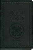 Laser Embossed Catholic Bible with Coastguard Cover - Black NABRE