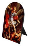 St. Michael the Archangel Arched Desk Plaque