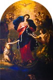Mary Undoer of Knots Arched Magnet