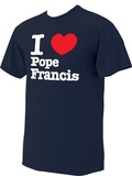 I Love Pope Francis Special Edition Navy T-Shirt