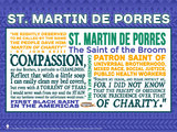 Saint Martin de Porres Quote Poster