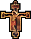 Byzantine Large Wall Plaque Crucifix