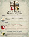 RCIA Sacrament Certificate of Initiation Unframed