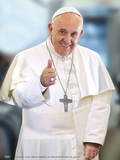 Pope Francis Thumbs Up Poster