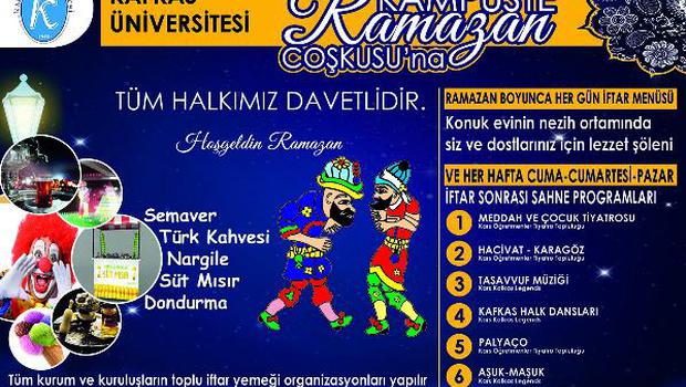 Kafkas Üniversitesinden Ramazan Etkinlikleri