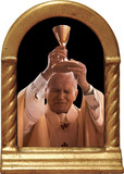 St. John Paul II Raising Chalice Desk Shrine