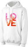 Love with Baby White Pro-Life Hoodie Watercolor
