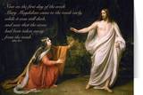 Mary Magdalene Encounters Jesus Easter Season Greeting Card
