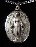 Sterling Silver Miraculous Medal Oval C