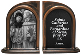 Sts. Catherine and Bernardino Bookends