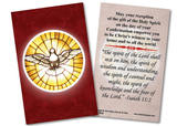 Holy Spirit Confirmation Holy Card II