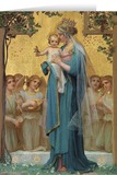 Madonna and Child by Enric M. Vidal Christmas Cards  (25 Cards)