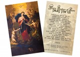 Mary Undoer of Knots Pope Francis' Prayer Holy Card
