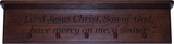Sinner's Prayer Engraved Wood Shelf