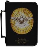 Personalized Bible Cover with Holy Spirit Graphic - Black