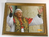 Pope Benedict Rejoicing 12x16 Framed Print