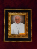 Pope Francis 5x7 Black & Gold Framed Print