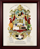 Traditional Sacraments of Initiation Record Certificate in Cherry Frame