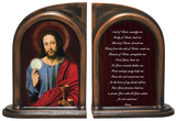Christ Holding Eucharist Bookends