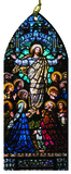 The Ascension Stained Glass Wood Ornament