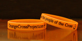 Orange Cross Project Silicone Wristband