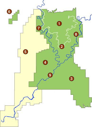 a map of Canyonlands National Park