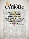 Rock Solid Catholic (Popes of the Church) Poster