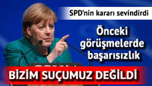 SPD’nin görüşme kararı Merkel’i sevindirdi