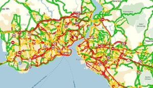 Yandexe göre en büyük trafik çilesi İstanbulda