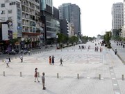 Pedestrian walkway opens in busy HCM City street 