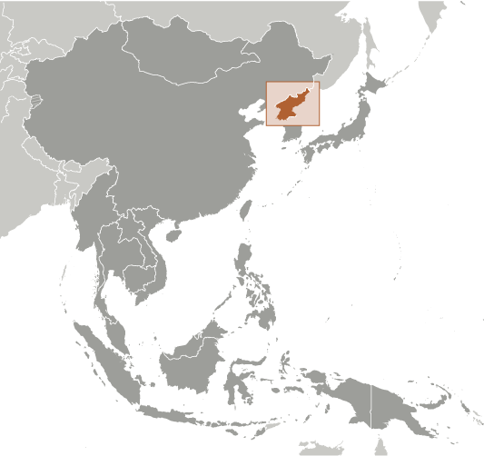 Korea, North Locator Map