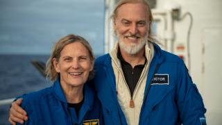 Kathy Sullivan dived 6.8 miles in a submersible piloted by Victor Vescovo