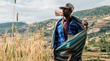 A farmer and militia fighter in north-west of Gondar, Ethiopia, on 8 November 2020