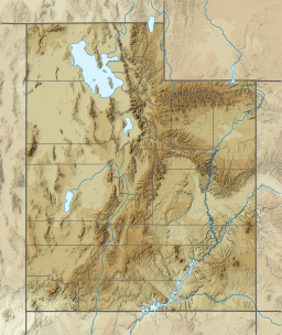 Location of Rockport Reservoir in Utah, USA.