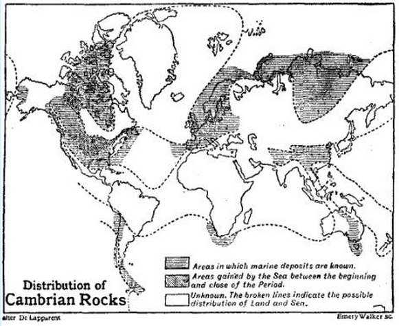 Distribution of Cambrian Rocks