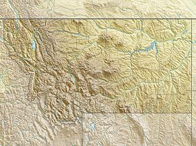 Map showing the location of Gallatin National Forest