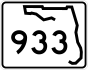 State Road 933 marker