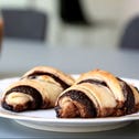 Chocolate rugelach, a favorite Jewish pastry.