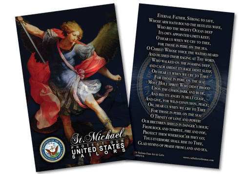 St. Michael Navy Prayer Card