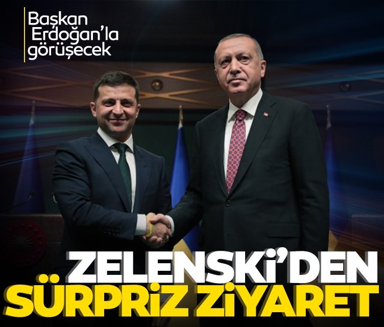 Ukrayna Devlet Başkanı Zelenski’den Türkiye’ye sürpriz ziyaret! Başkan Erdoğan ile görüşecek