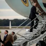 - US President Joe Biden boards Air Force One at Joint Base Andrews, Maryland, USA, 17 October 2023 due to the war between Hamas and Israel. EFE/EPA/Samuel Corum / POOL