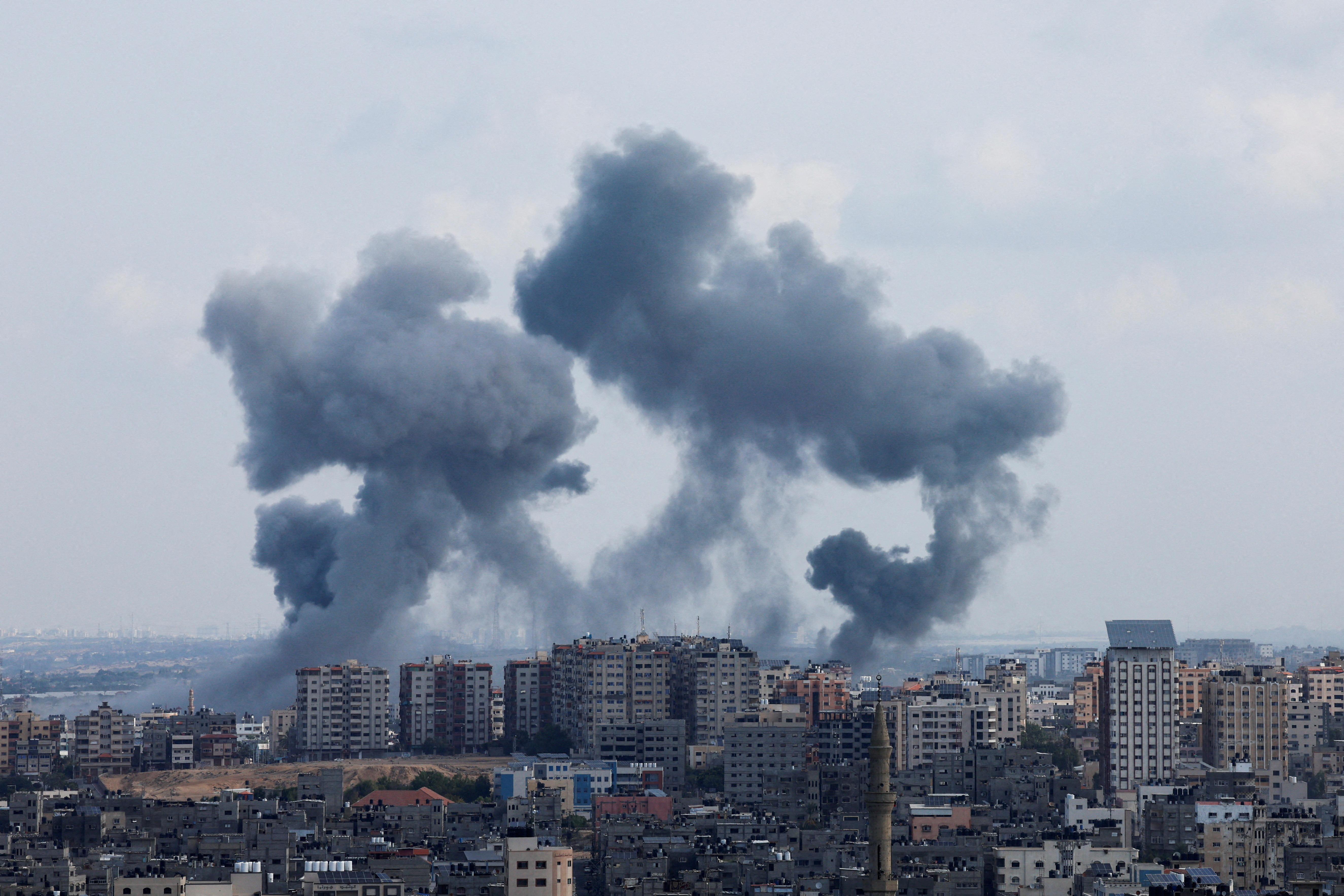 Aftermath of Israeli strikes