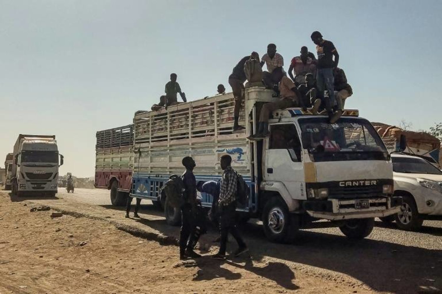Displaced people fleeing from al-Jazirah state arrive in Gedaref in the east of war-torn Sudan on December 22, 2023 - AFP