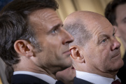 Le président français, Emmanuel Macron, et le chancelier allemand, Olaf Scholz, à l’Elysée, à Paris, le 22 janvier 2023.