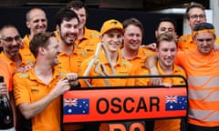 Australian Oscar Piastri and his McLaren team