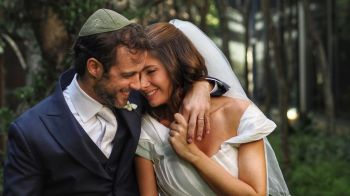 Ronny Kriwat e Tatiana Cukierkorn oficializaram a união em uma cerimônia judaica